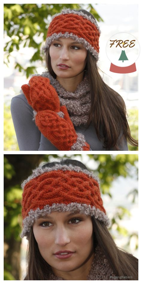 5 Knit Women Celtic Headband Free Knitting Patterns - Knitting Pattern Celtic Headband, Earwarmer Knitting Patterns, Cable Knit Mittens, Knit Stitch Patterns Free, Knitting Headband, Knitted Headband Free Pattern, Cabled Hat Pattern, Cable Headband, Cable Knit Headband