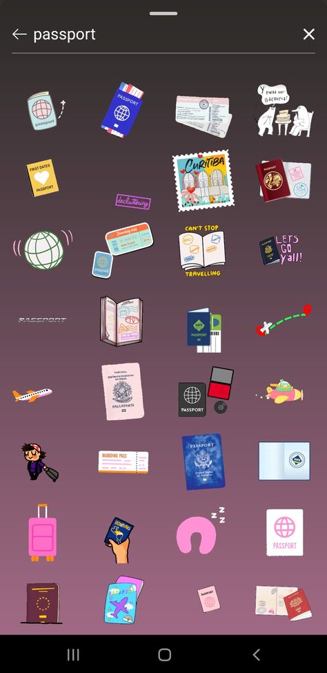 Instagram Stickers Stories Travel, Travel Instagram Gif, Instagram Stickers Travel, Sticker For Instagram Story, Sticker For Instagram, Ig Codes, Insta Gifs, Pink Passport, Summer Gif