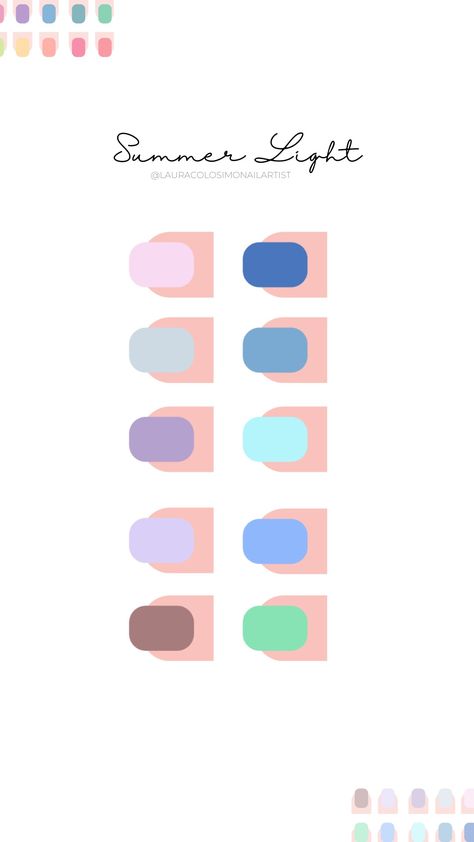 Palette Nails, Light Summer Style, Light Summer Color Palette, Light Palette, Soft Summer Palette, Soft Summer Color Palette, Color Seasons, Soft Summer Colors, Summer Palette