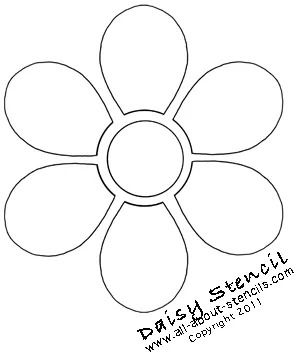 Daisy Stencil from www.all-about-stencils.com Boho Embellishments, Daisy Stencil, Flower Templates Printable Free, Flower Stencils, Rose Stencil, Tree Stencil, Stencil Projects, Stencils Printables, Free Stencils