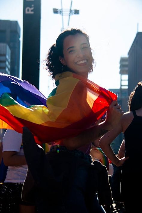 Pride Photos, Download The BEST Free Pride Stock Photos & HD Images Flag Photoshoot, Natural Eye Makeup Tutorial, Gay Fashion, Pinterest Images, Berlin Fashion, Pride Parade, Rainbow Flag, Photos Ideas, Photography Inspo