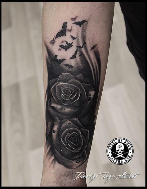 Dark Shading Tattoo Cover Up, Hand Cover Tattoos For Men, Coverup Tattoo Design For Man Arm, Cover Up Name Tattoo For Men, Black Cover Up Tattoos For Women Arm, Black Rose Cover Up Tattoo, Name Coverup Tattoo Ideas For Women, Rose Tattoo Cover Up Ideas, Cover Up Tattoos Forearm