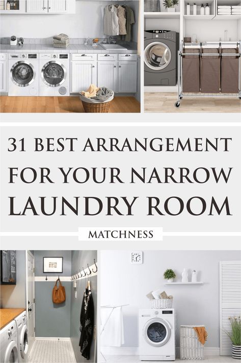 Narrow Laundry, Utility Room Storage, Narrow Laundry Room, Utility Room Designs, House Laundry Room, Room Arrangement, Pantry Laundry Room, Rustic Laundry Rooms, Laundry Time