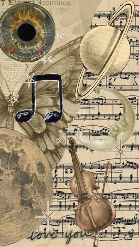 #music #wallpaper #vintage #aesthetic Music Wallpaper Vintage, Wallpapers Music, Music Notes Art, Iphone Wallpaper Music, Sheet Music Art, Collage Diy, Music Drawings, Aesthetic Music, Music Collage