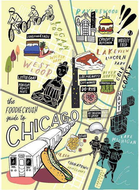 Food Bloggers’ Guide of Where to Eat in Chicago, IL | foodiecrush | Bloglovin’ Chicago Vacation, Chicago Eats, City Winery, Moving To Chicago, Chicago Map, Foodie Crush, Chicago Food, Chicago Travel, My Kind Of Town