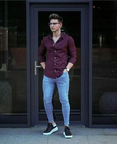 Mens Smart Casual Outfits, Shirt Outfit Men, Formal Men Outfit, Mens Summer Outfits, Indian Men Fashion, Mens Casual Outfits Summer, Smart Casual Men, Men Fashion Casual Shirts, Stylish Men Casual