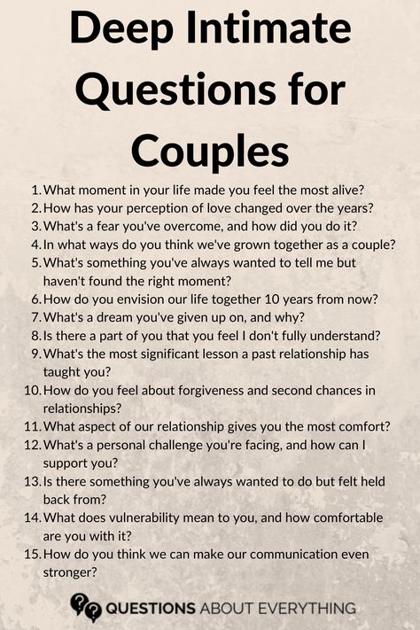 deep intimate questions to ask your partner Deep Love Questions To Ask, Things To Ask Your Boyfriend Deep, Deeper Connection Relationships, Deep Questions To Ask In A Relationship, Questions For Your Significant Other, Questions To Save A Relationship, Question For Partner, Deep Relationship Questions To Ask Him, Question To Ask Your Husband Deep