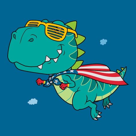 Super Hero Cartoon, T Rex Cartoon, Cloud Artwork, Astronaut Cartoon, Cool Dinosaurs, Superhero Cartoon, Dinosaur Posters, Balloon Illustration, Baby Illustration