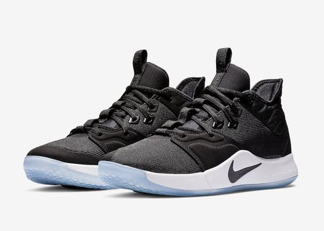 Following the unveiling of the Nike PG 3 in its “NASA” colorway, Paul George has now debuted a simple Black/White iteration. It features a clean Black mesh upper with matching tonal branding and laces. A White midsole with a Black Swoosh logo atop a translucent icy outsole with Fuchsia accents completes the design. Nike PG … Kids Sports Shoes, Basket Style, Mandarin Duck, Paul George, Box Store, Nike Basketball Shoes, Volleyball Shoes, Swoosh Logo, Nike Basketball