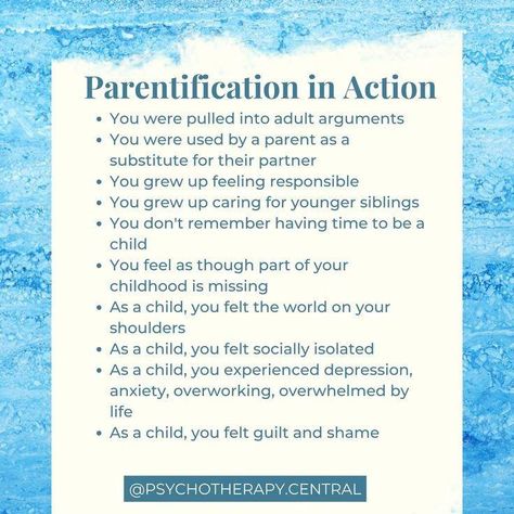 Parentification Recovery, Parentification Quotes, Gross Things, Mental Health Therapy, Inner Child Healing, Spiritual Love, Therapy Counseling, Counseling Resources, Emotional Awareness