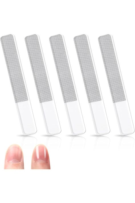 Glass Nail Shiner - 5PC Upgrade Glass Nail File for Natural Nails Nano Nail Buffers Crystal Shine Polisher, Professional Manicure Tools Kit for Acrylic Nail Care Nail Buffers, Glass Nail File, Professional Manicure, Glass Nail, Glass Nails, Nail Buffer, Manicure Tools, Limes, Nail Art Tools