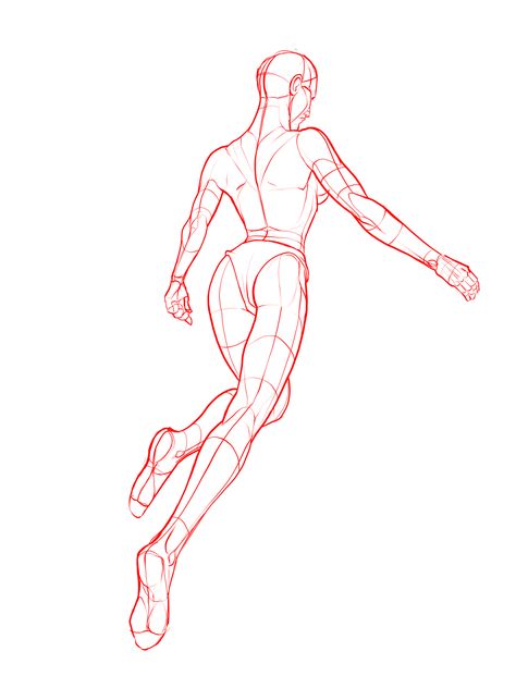 Pose Reference : Hey everyone! Some more new figure drawing... Figure Drawing References, Flying Poses, Poses For Artists, Flying Art, Artists Book, Body Template, Line Sketch, Custom Vinyl Stickers, Figure Drawing Reference