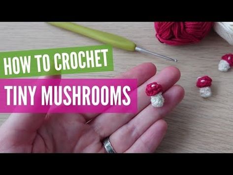 Tiny Crochet Mushrooms 🍄 Perfect for Earrings - YouTube Crochet Mushroom Earrings, Mushroom Headband, Crochet Mushrooms, Miniature Mushrooms, Crochet Miniatures, Crochet Tiny, Tiny Crochet, Tiny Mushroom, Crochet Mushroom