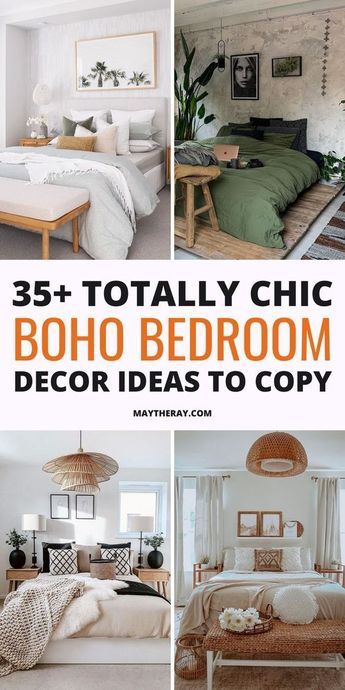 Scandi Boho Bedroom, Boho Cottage Decor, Chic Boho Bedroom, Rental Bedroom, Boho Chic Bedroom Decor, Decorating Your Bedroom, Bedroom Ideas Bohemian, Boho Bedroom Decor Ideas, Accessories List