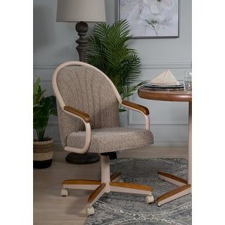 Roller Chair, Dinette Chairs, Brown Armchair, Swivel Dining Chairs, Solid Wood Dining Set, Caster Chairs, Casual Dining, Upholstered Arm Chair, Kitchen & Dining Chairs