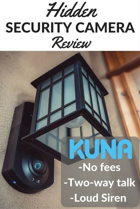 We laid out the pros and cons of the Kuna smart porch light in our full review. It's a nifty device with a hidden security camera, 100-dB alarm, and two-way audio, all designed for keeping you safe. Security Camera Hidden, Home Security Tips, Diy Home Security, Camera Light, Wireless Home Security Systems, Best Home Security, Porch Light, Wireless Home Security, Burglar Alarm