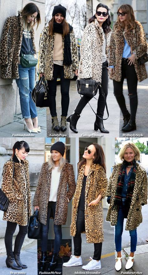 Leopard Print Coat Outfit, Print Coat Outfit, Leopard Coat Outfit, Leopard Print Outfits, Fall Fashion Coats, Leopard Outfits, Leopard Fashion, Animal Print Fashion, Rocker Style