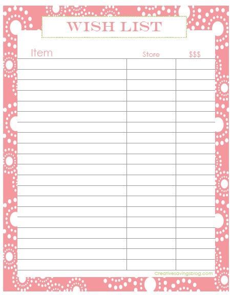 Use this printable Wish List to keep track of items throughout the year. It's an easy-to-reference tool that will help you remember what you need {or want!} Christmas List Printable, Christmas Wish List Template, Christmas List Template, Teacher Wish List, Organized House, List Printable, Thanksgiving Quotes, Free Christmas Printables, Birthday List