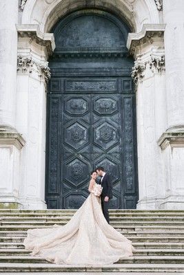 Gallery - Romantic Elopement Inspiration in Venice Paris Wedding Dress, Nicole Spose, Saiid Kobeisy, Romantic Elopement, Wedding Planning Tools, Custom Wedding Stationery, French Luxury, Romantic City, Paris Wedding