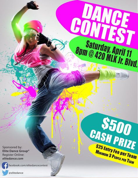 Dance Contest Poster, Contest Poster Design, Dance Poster Design, Contest Poster, Just Do It Wallpapers, Dance Contest, Poster Inspiration, Mlk Jr, Zumba Dance