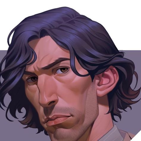 Daniela Uhlig on Instagram: "Next color in my color wheel and one of my fav actors ^^ swipe for process video. #colorwheelchallenge #adamdriver #colorwheel #digitaldrawing #digitalpainting #procreate #ipadpro #purple #instaart #instaartist #artoftheday" Daniela Uhlig Art, Daniela Uhlig, My Color, Color Wheel, Face Drawing, Portrait Drawing, Insta Art, Art Day, Digital Painting