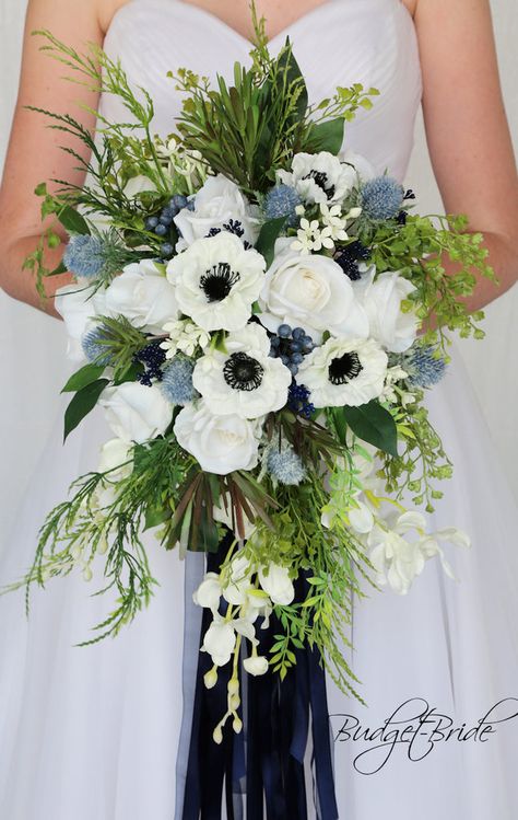 Kaiser Collection #2017803 - $35 - $280 Wedding Flowers For February Bridal Bouquets, Hydrangea Bridal Bouquet Budget-bride.shop, Wedding Flower Color Palletes Navy Blue, Unique Wedding Flowers Bouquet Bridesmaid, Winter Wedding Shower Flowers, Flowers For June Wedding Bridal Bouquets, Bouquet Of Flowers Loose Sage And Navy Blue, Blue And Emerald Green Midcentury Flower Bouquet, Every Flower Wedding Bouquet