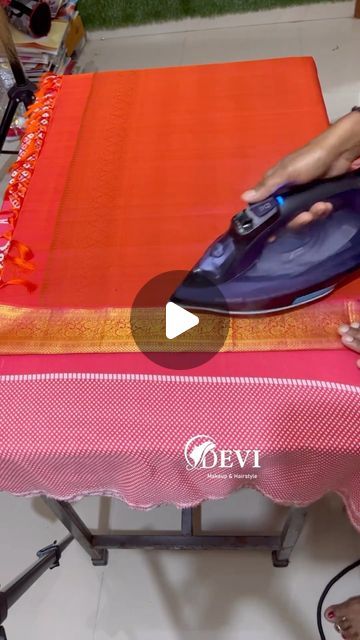 Saree Pleating And Folding, Saree Pre Pleating And Folding, Saree Pre Pleating, Box Folding, Saree