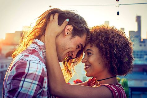 Playfulness can ease stress and conflict in your romantic relationships. Here's how to get started. Why Do We Kiss, Love Is Color Blind, People Kissing, Dating Tumblr, Open Relationship, Cute Couple Quotes, Your Horoscope, Flirt Tips, Muscle Bear