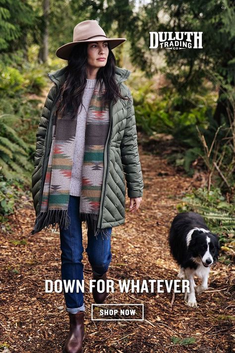 Duluth Trading Company Women Outfit, Books Nooks, Bright Colored Outfits, Fall Fashions, Boho Cowgirl, Warm Down, Mama Style, Appalachian Trail, Duluth Trading