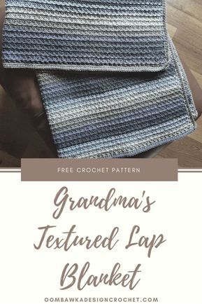 Free Crochet Pattern for Grandma. Grandma's Textured Lap Blanket https://oombawkadesigncrochet.com/2017/10/grandmas-textured-lap-blanket.html Free Crochet Lapghan Patterns, Crochet Lapghans Free Patterns, Crochet Lap Blanket Patterns Free, Trinity Stitch, Crochet Pattern Instructions, Crochet For Beginners Blanket, Crochet Blanket Afghan, Crochet Throw Blanket, The Trinity