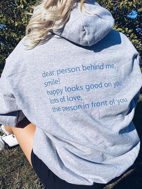 Dear Person Behind Me Hoodie, Person Behind Me Hoodie, Dear Person Behind Me, Hoodie Aesthetic, Streetwear Sweatshirt, Aesthetic Hoodie, Inspirational Message, Casual Girl, Oversize Hoodie