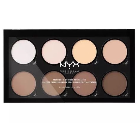 The 8 Best Drugstore Contour Kits for $20 or Less Highlight Face Makeup, Nyx Highlighter, Makeup Highlight, Hourglass Makeup, Contouring Makeup, Makeup Mac, Nyx Makeup, Face Palette, Contour Palette