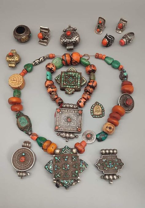 Tibetan Jewelry, Tibetan Buddhism, Bhutan, Mongolia, Ethnic Jewelry, Tibet, Turquoise Jewelry, Turquoise Stone, Buddhism