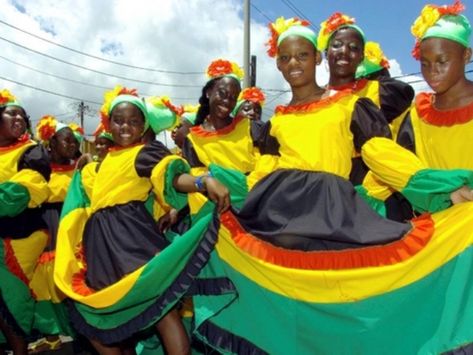 Jamaican Festival, British West Indies, Emancipation Day, West Indies, Traditional Outfits, Jamaica, Pool Float, Festival, Outdoor Decor