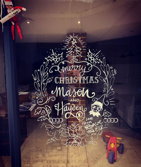 Elf on the shelf Christmas message liquid chalk window decal Christmas Window Painting, Christmas Message, Liquid Chalk, Christmas Messages, Christmas Window, Window Painting, Christmas 2024, On The Shelf, Elf On The Shelf