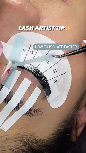 Isolation Lash Extensions, Lash Isolation Tips, Lash Tutorial, Eyelash Business, Lashes Tutorial, Business Book, Tape In Extensions, Lashes Beauty, Individual Lashes