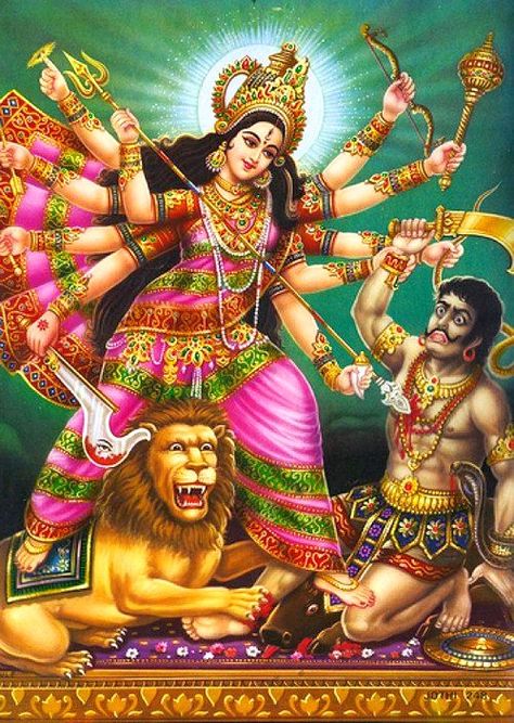 Goddess Durga Killing Mahishasura  (via Entertainment Blog - Buzzintown) Maa Durga Killing Mahishasura, Mahishasura Mardini Images, Mahishasur Mardini, Godly Pictures, Mahishasura Mardini, Bokeh Png, Hindu Goddesses, Devi Maa, Durga Ma