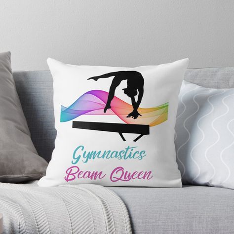 Get my art printed on awesome products. Support me at Redbubble #RBandME: https://www.redbubble.com/i/throw-pillow/Gymnastics-Beam-Queen-Balance-Beam-Swirl-by-starlit-studios/79264428.5X2YF?asc=u Beam Queen, Gymnastics Beam, Gymnastics Gifts, Balance Beam, Comfy Pillows, Unique Poster, Fun Stickers, Cozy Blankets, Designer Throw Pillows