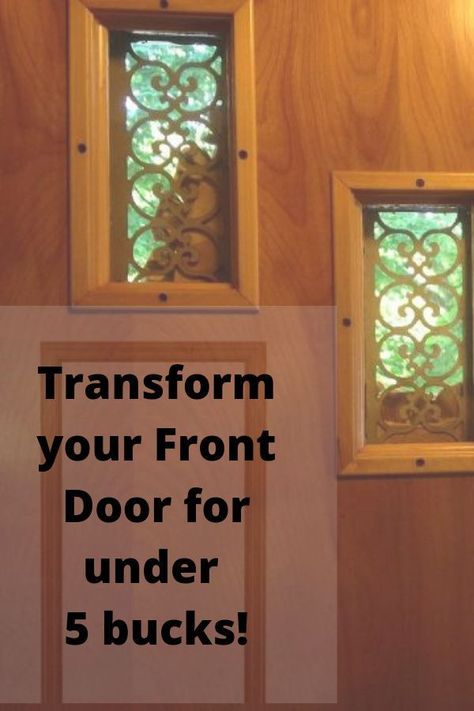 Door Update Diy, Front Door Update, Old Front Door, Door Update, Light Fixture Makeover, Frugal Homemaking, Diy Closet Doors, File Cabinet Makeover, Closet Door Makeover