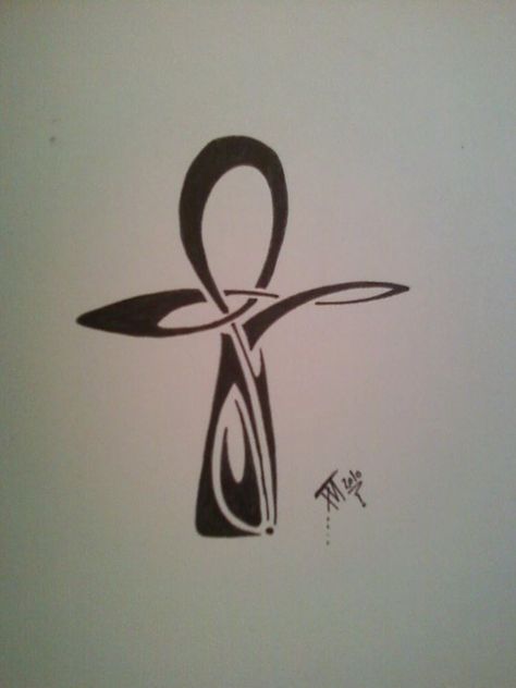 Ankh as a tattoo would be awesome Ankh Tattoos, Ankh Design, Eye Horus, Ankh Tattoo, Small Bird Tattoos, Anubis Tattoo, Key Of Life, Tattoos For Black Skin, Egyptian Symbols