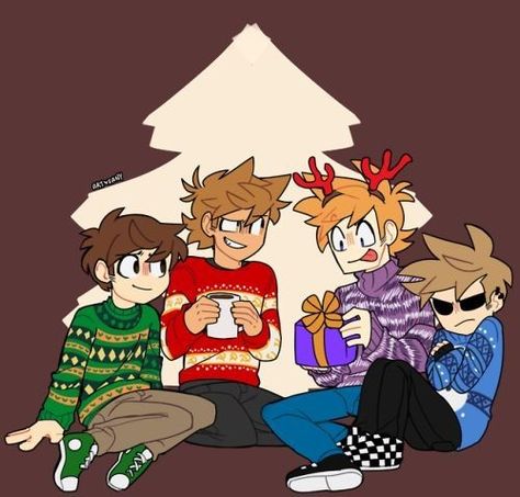 Es de mi serie favorita Christmas Draw, Nightmare Before Christmas Tree, Nightmare Before Christmas Decorations, Eddsworld Memes, Christmas Drawings, Eddsworld Tord, Christmas Games For Family, Eddsworld Comics, Christmas Room Decor