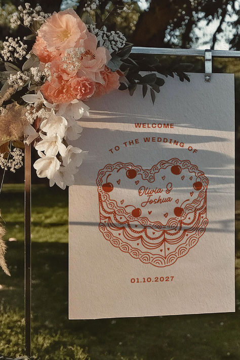 Welcome your guests in style with this charming vintage heart-themed welcome sign! Hand-drawn and beautifully designed, this digital download is perfect for adding a warm, romantic touch to your wedding entrance. Customize the text, print at home, or use a professional printer for a stunning result. Ideal for vintage, rustic, or boho-themed weddings. Save this pin to make a lasting first impression on your big day! Western Wedding Signs, Wedding Signage Ideas Entrance, Unique Welcome Signs Wedding, Fun Wedding Signs, Welcome To Wedding Sign, Wedding Welcome Sign Ideas, Wedding Ceremony Sign, Wedding Entrance Sign, Wedding Guest Signing