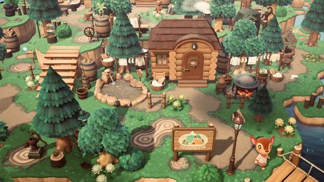 timotee 🌱 on Twitter: "livin’ that log cabin life 🌲🪵🌳🪴🍃 #acnh #animalcrossing #どうぶつの森… " Cabin Wallpaper, Cabin Theme, Leaf Animals, Log Cabin Designs, Log Cabin Ideas, Animal Crossing Wild World, Baby Room Design, Cute Games, Island Design