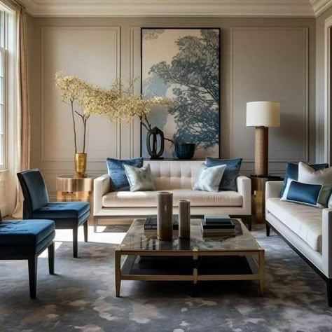 Modern Traditional Living Room Ideas, Classic Contemporary Interior Design, Modern Traditional Living Room, Formal Living Room Designs, Modern Classic Living Room, Artsy Home, Elegant Living Room Decor, Modern Sofa Living Room, Tv Wand