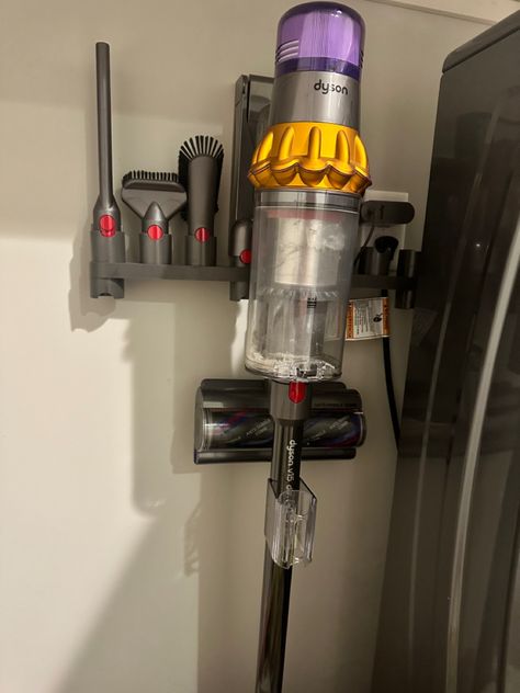 Perfect way to organize your Dyson attachments! Dyson Attachments, Accessories Holder, Cordless Vacuum Cleaner, Cordless Vacuum, Handheld Vacuum, Wall Anchors, Vacuums, Accessories Storage, Tool Storage