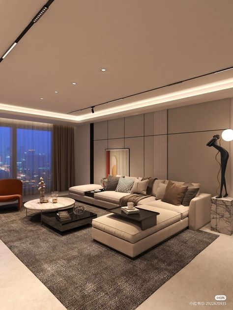 Modern Cozy Apartment Interior Design, Livingrooms Design Aesthetic, Living Area Design Interiors, Dnevni Boravak Ideje, Fancy Apartment, Double Height Living Room, Fancy Living Rooms, Luxury Apartments Interior, Modern Living Room Design