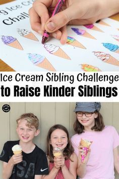 Are you parenting siblings? If you want them to be kinder to one another, try this unique ice cream kindness challenge from Coffee and Carpool to encourage them to be kinder to their sisters and brothers. Sibling Kindness Challenge, Sibling Games, Parenting Siblings, Sibling Conflict, Family Culture, Kindness Challenge, Kindness Activities, Sibling Relationships, Raising Girls