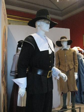 Pilgrim Hall Museum Photo: Pilgrim Hall Museum-Pilgrim clothing Pilgrim Outfit, Wampanoag Indians, Pilgrim Clothing, William Bradford, Plymouth Massachusetts, Pilgrim Life, South Shore, Museum Exhibition, Cute Images