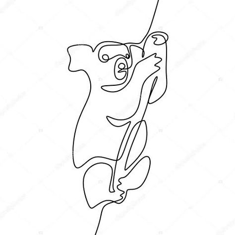 One Line Art, Wire Crafts, Wood Carving, Koala, Peace Gesture, Line Art, Tattoo Ideas, Carving, My Style