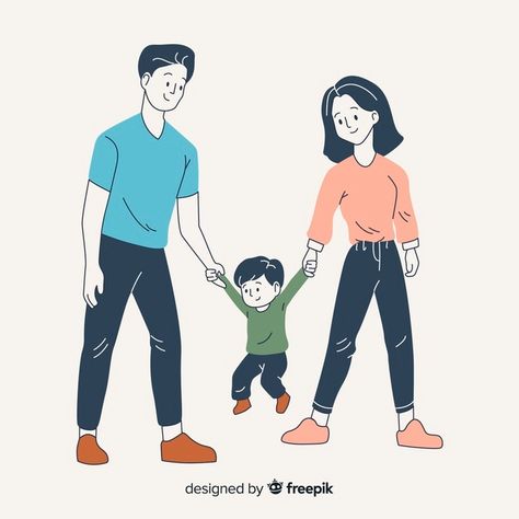 Parents and son in korean drawing style | Free Vector #Freepik #freevector #love #hand #family #hand-drawn Parent Poses Drawing, Happy Sons Day, Korean Drawing Style, Parent Poses, Korean Drawing, Parenting Methods, Sons Day, Poses Drawing, Celebration Day